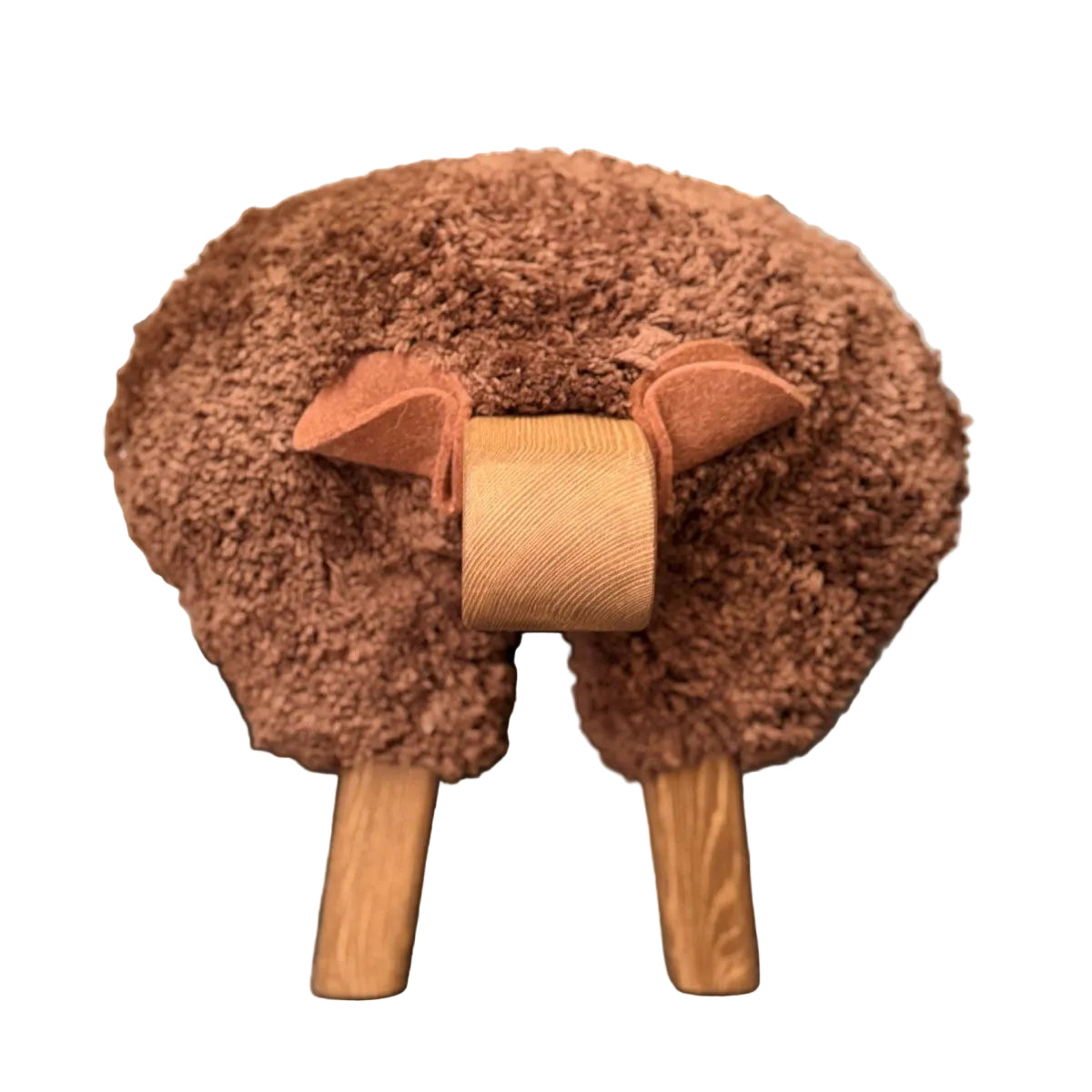 Foot Rest - Welsh Sheep - Original Ewemoo Handmade - Tufted Chestnut