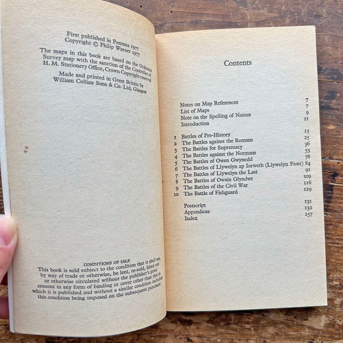 Famous Welsh Battles - Philip Warner - 1977 (Preloved)