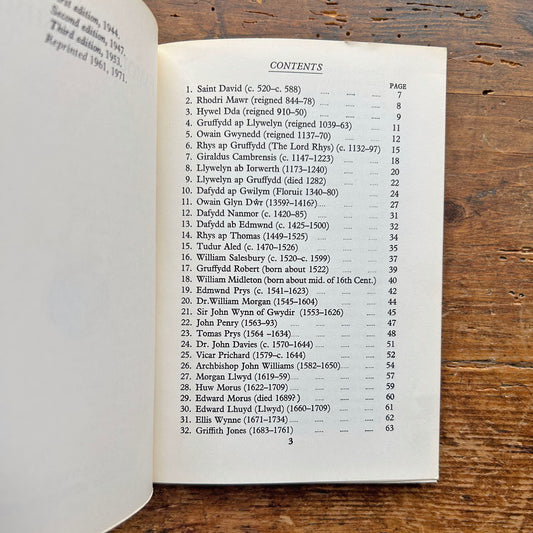 Cymry Enwog - Bywgraffiadau - 1971 (Rhag-gariad)