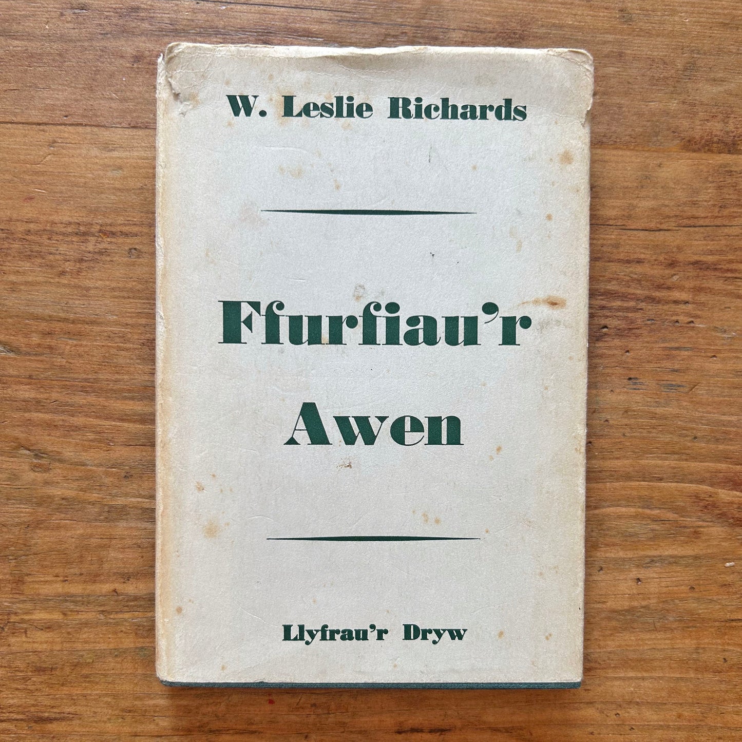 Ffurfiau'r Awen - W. Leslie Richards - Poetry 1961 (Preloved)