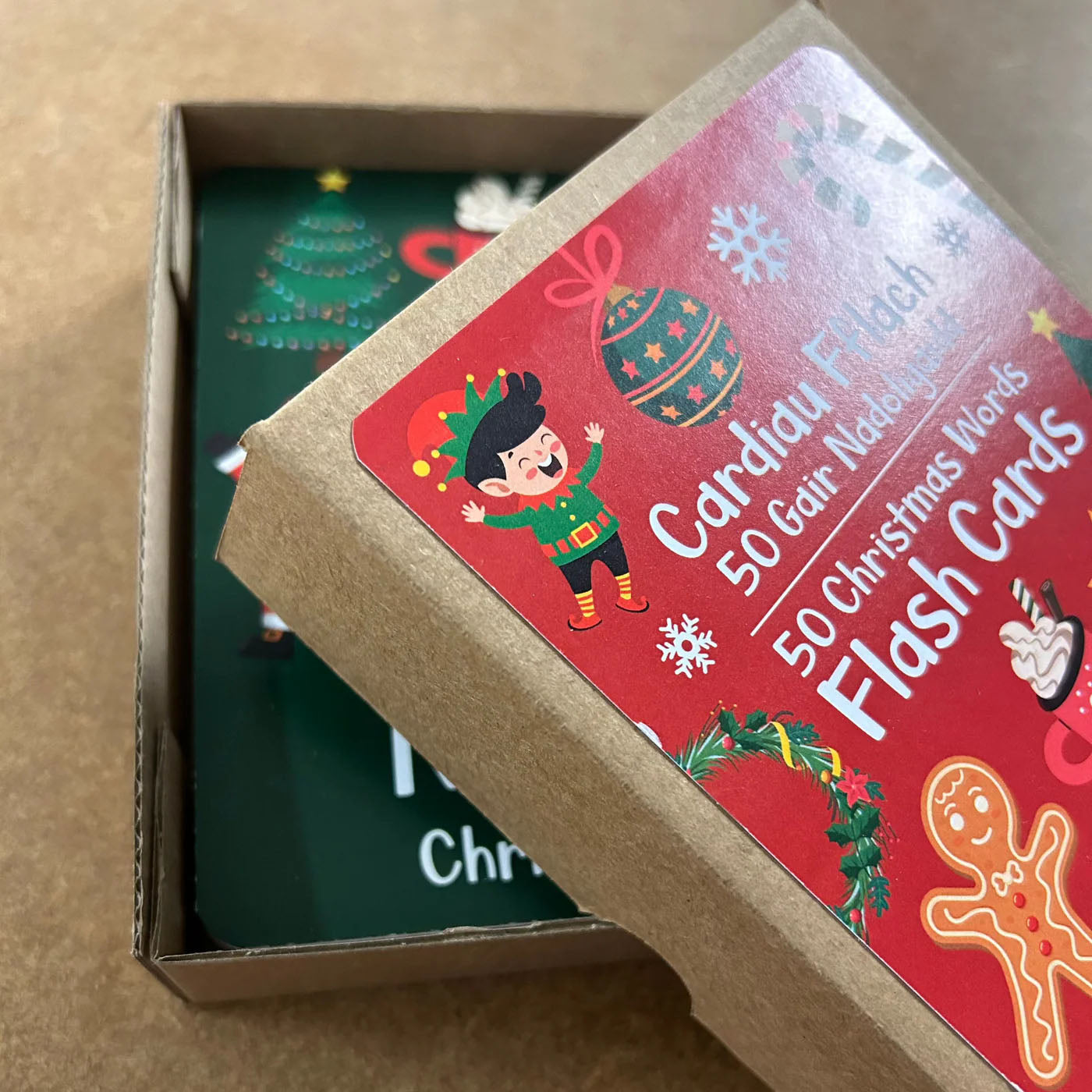 Welsh Flash Cards - 50 Gair Nadoligaidd / 50 Christmas Words