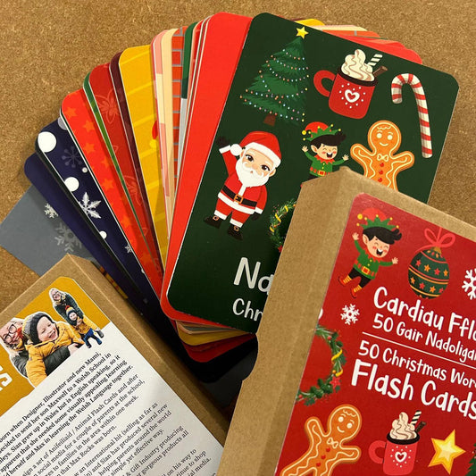 Welsh Flash Cards - 50 Gair Nadoligaidd / 50 Christmas Words