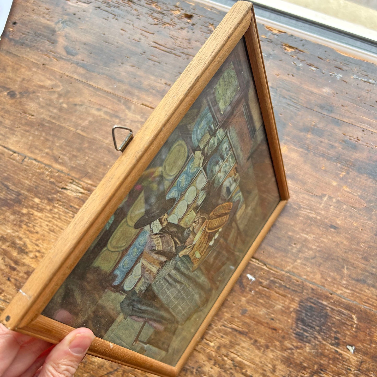 Framed Print - Market Day in Old Wales - Sydney Curnow Vosper (Preloved)