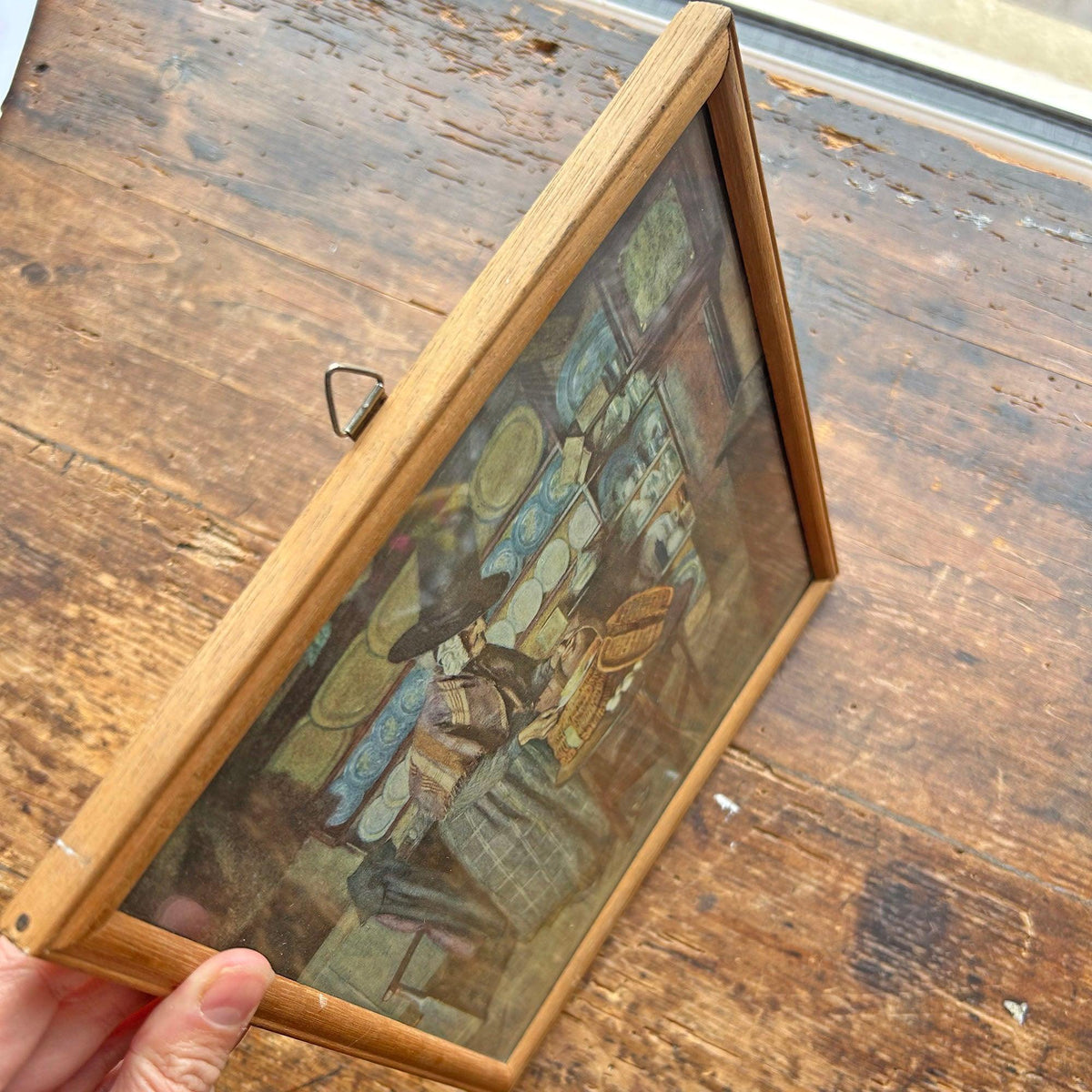 Framed Print - Market Day in Old Wales - Sydney Curnow Vosper (Preloved)