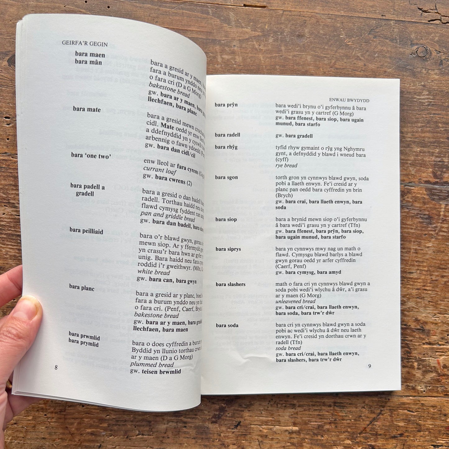 Gerirfa'r Gegin / Kitchen Vocabulary - S. Minwel Tibbott - 1983 (Preloved)