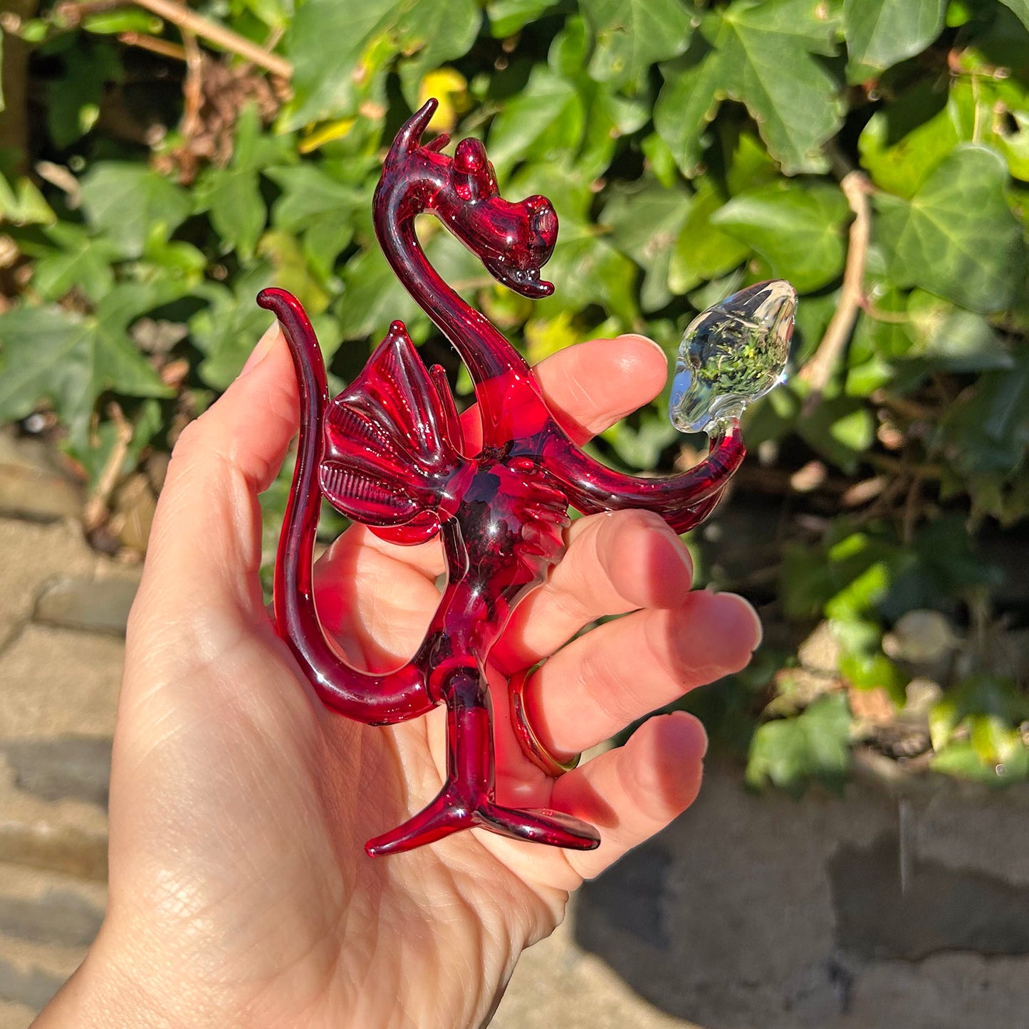 Glass Dragon - Rugby - Delyn Glass (Preloved)
