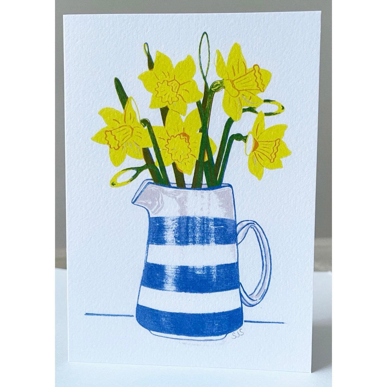 Greeting Card - Cenhinen Pedr / Daffodils