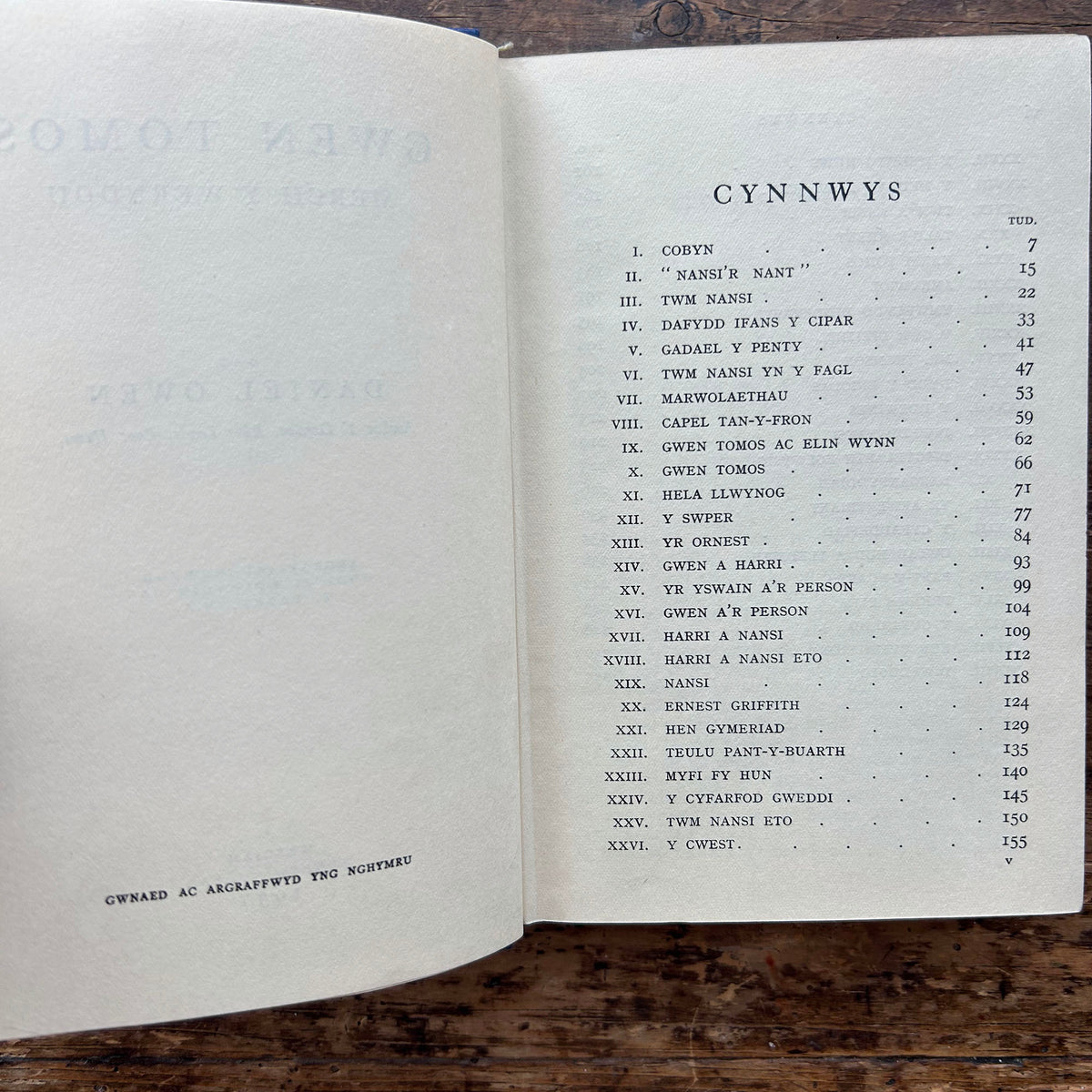 Gwen Tomos - Merch y Wernddu - Daniel Owen - 1937 (Preloved)