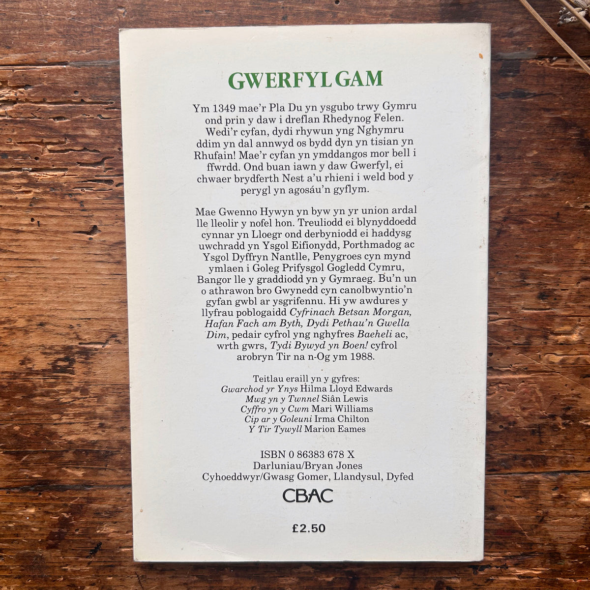 Gwerfyl Gam - Gwenno Hywyn - 1994 (Preloved)