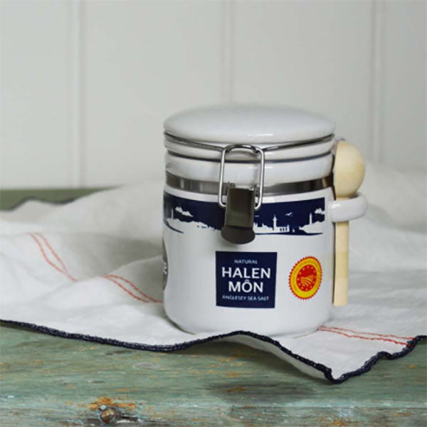 Halen Môn Salt - Large Canister / Clamp Top Jar - Sea Salt 100g
