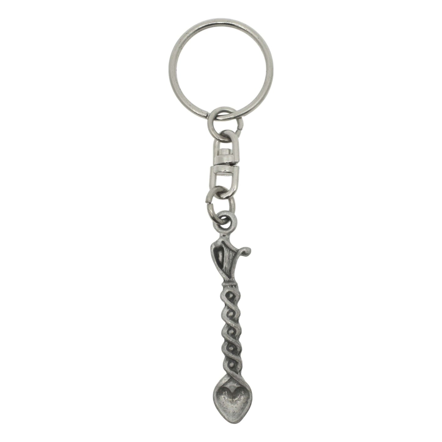 Keyring / Key Chain - Gwerin Cymreig - Pewter - Mari Lwyd
