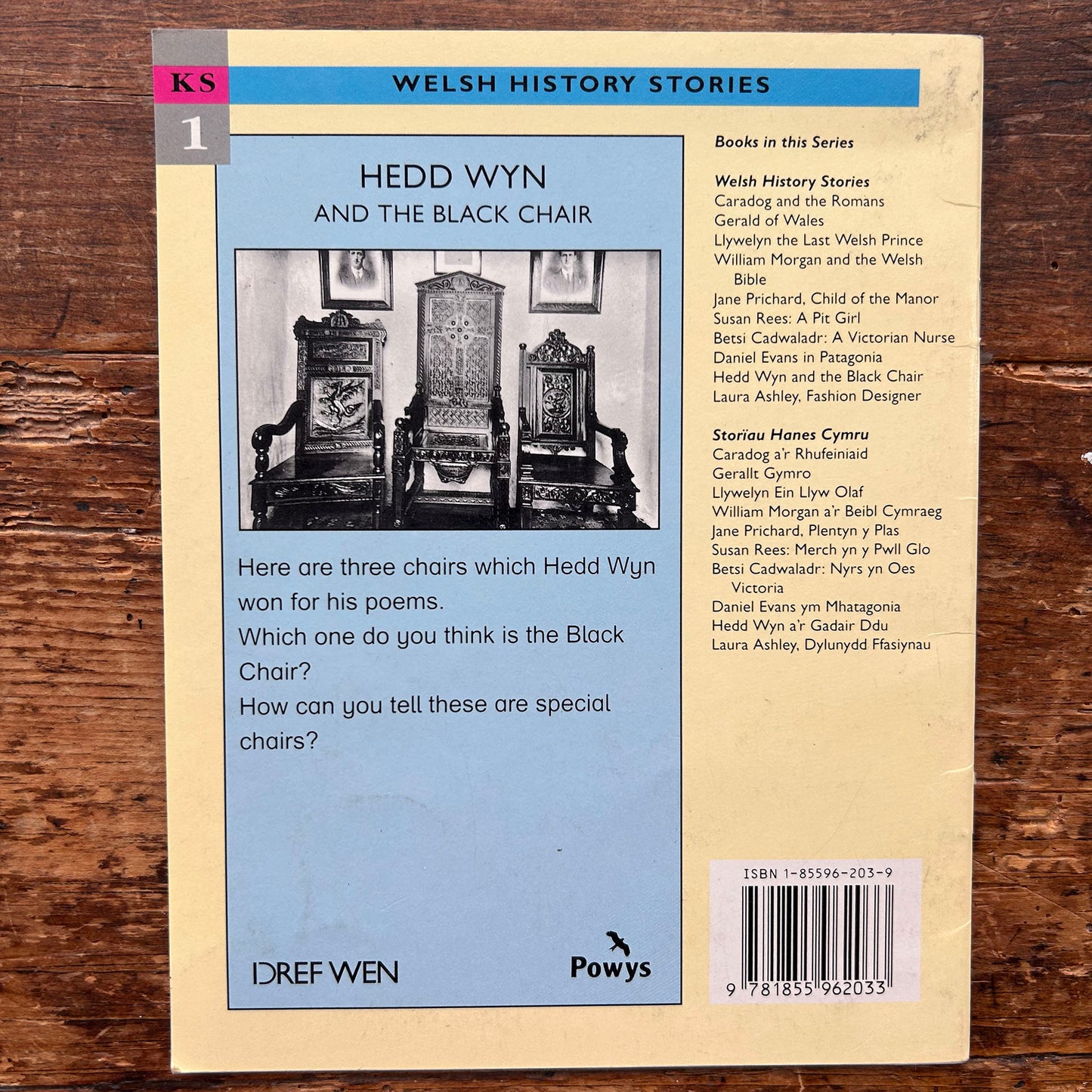 Hedd Wyn and the Black Chair - John Evans - 1996 (Preloved)