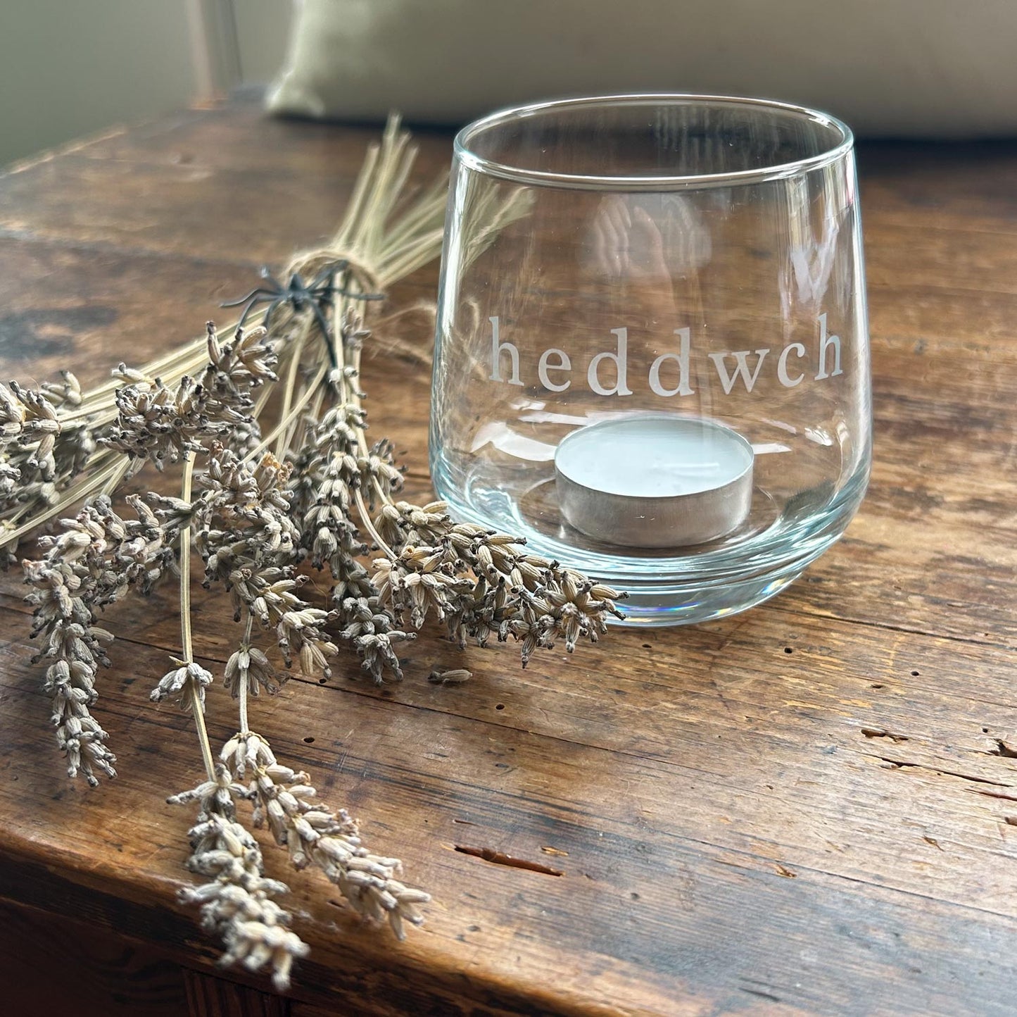 Votive Candle / Tea Light Holder - Heddwch - Peace
