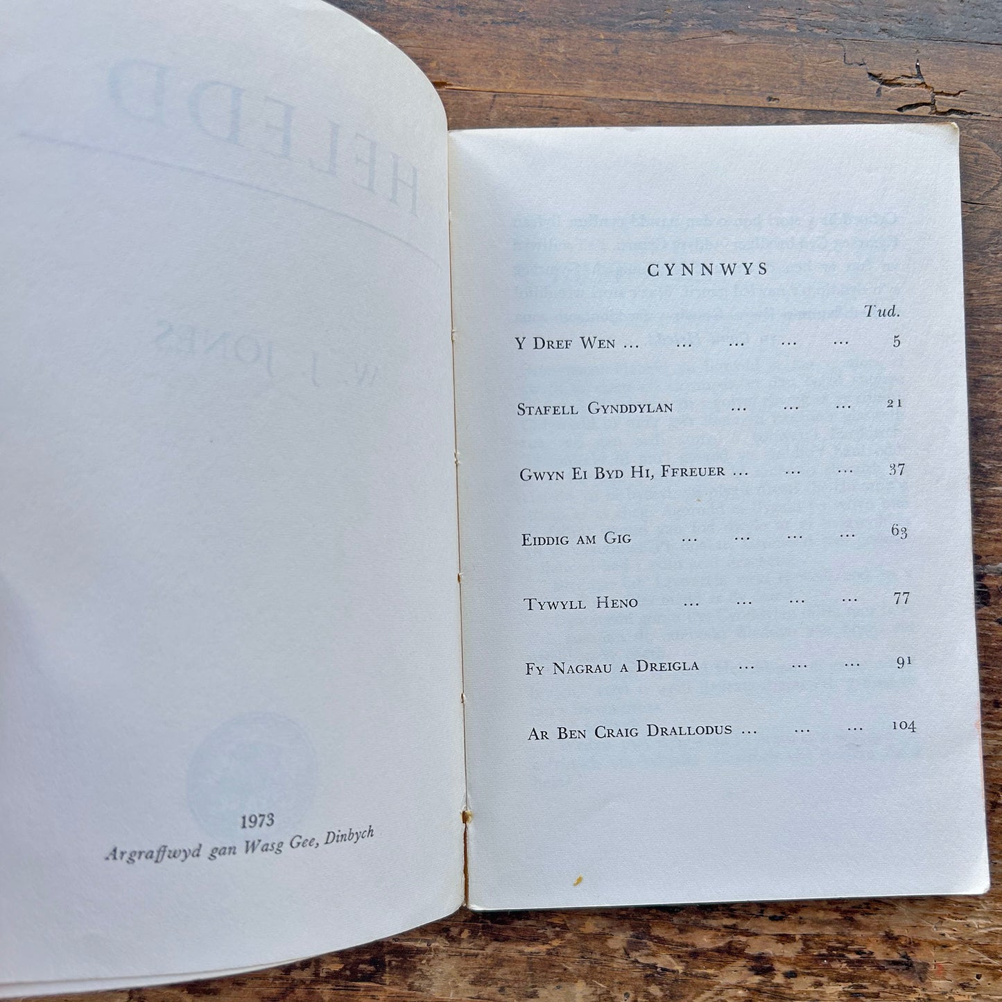 Heledd - W. J. Jones - Rare 1973 (Preloved)