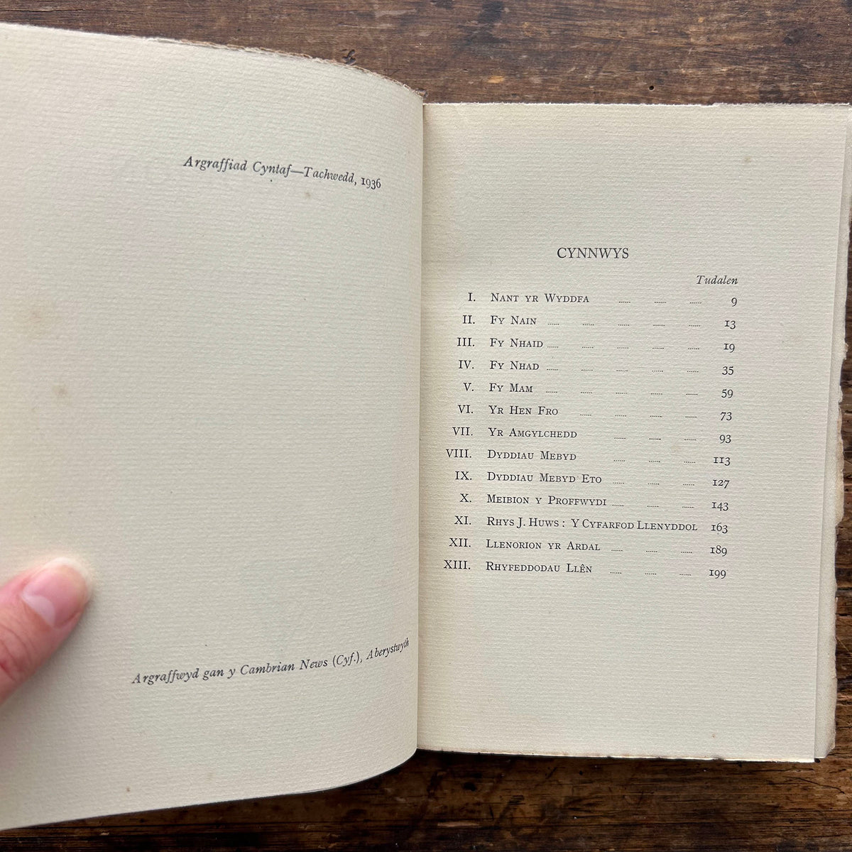 Hen Atgofion - W. J. Gruffydd - 1936 1st Edition (Preloved)