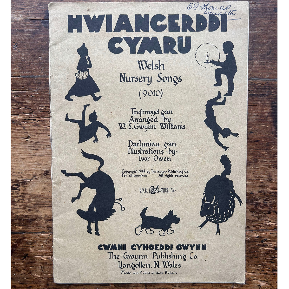Hwiangerddi Cymru / Welsh Nursery Songs - 1944 (Preloved)