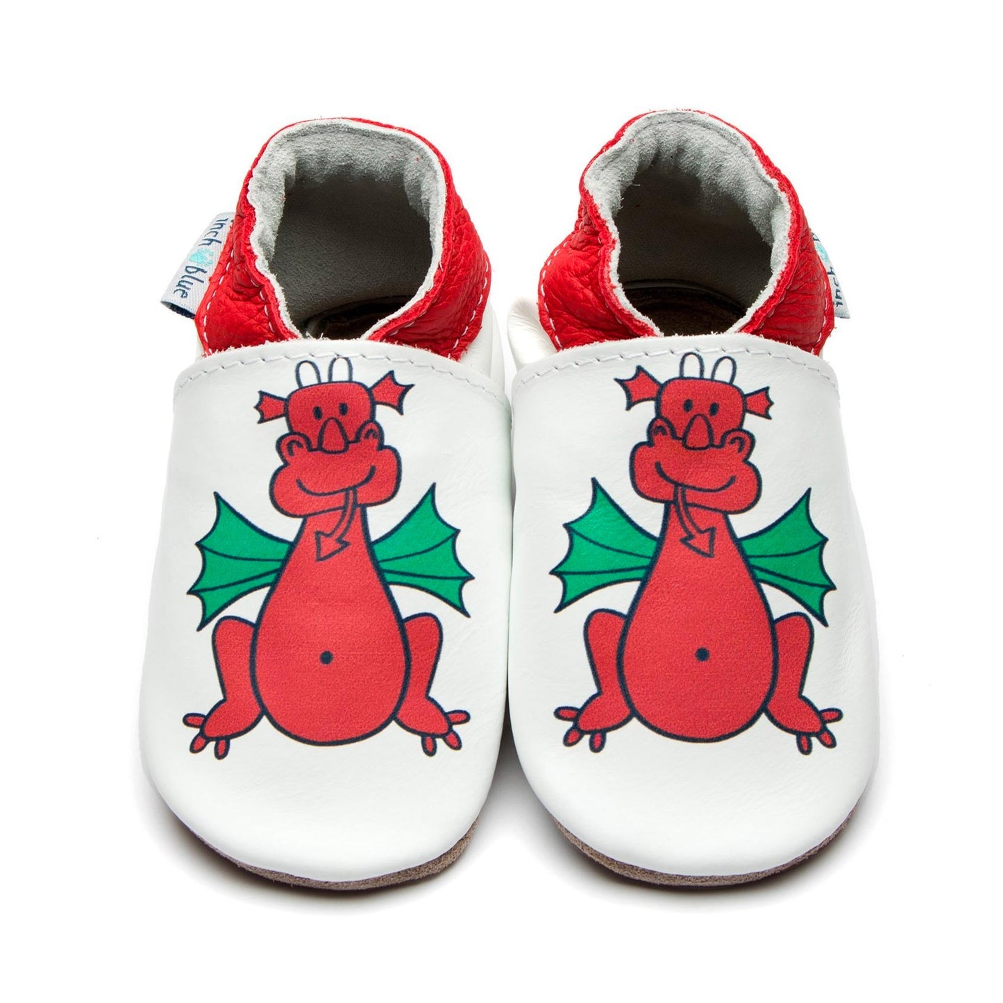 Baby / Childrens Shoes - Leather - Welsh Dragon