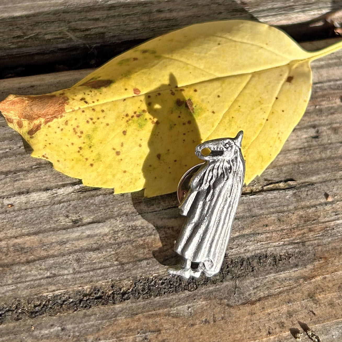 Lapel / Tie Pin - Welsh Folk - Pewter - Mari Lwyd