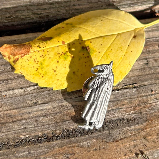 Lapel / Tie Pin - Welsh Folk - Pewter - Mari Lwyd
