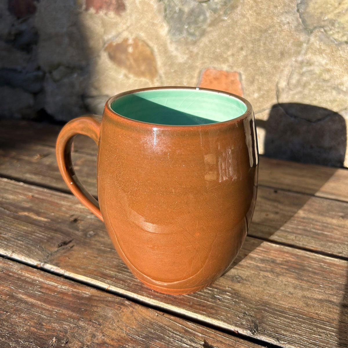 Large Mug / Flagon - Welsh Studio Slipware Pottery - Tom's Level (Preloved)