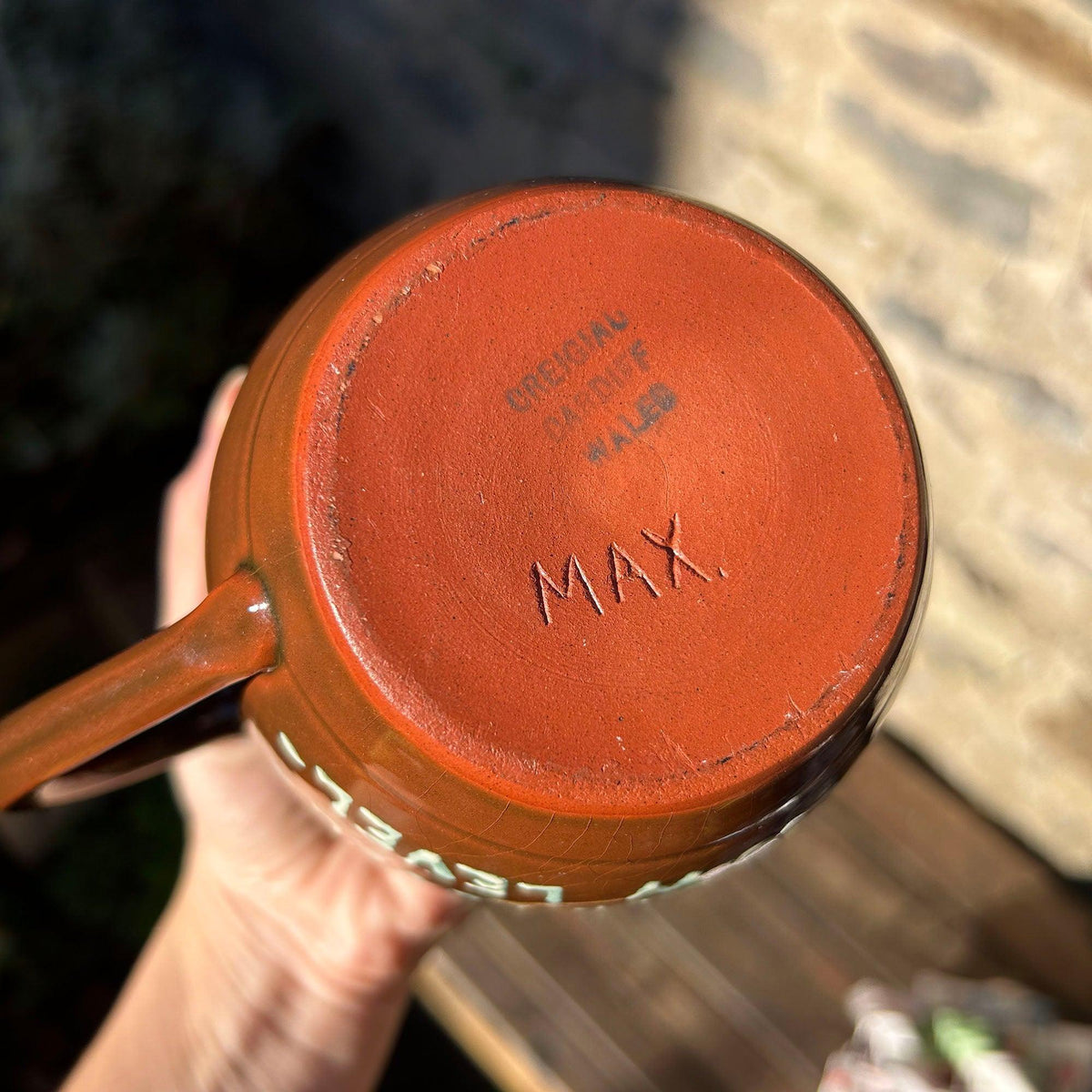 Large Mug / Flagon - Welsh Studio Slipware Pottery - Tom's Level (Preloved)