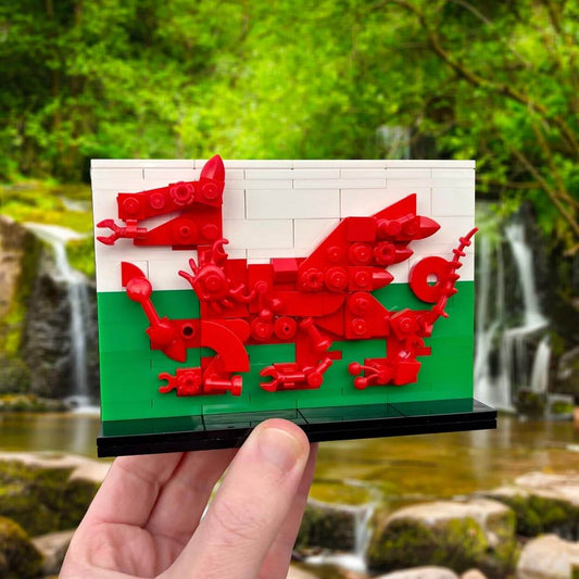 Brick Set - Cymru Bricks - Build Your Own: Welsh Flag