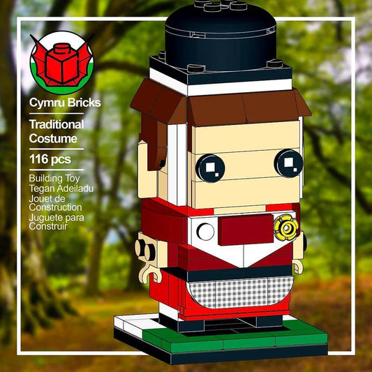 Brick Set - Cymru Bricks - Build Your Own: Welsh Lady