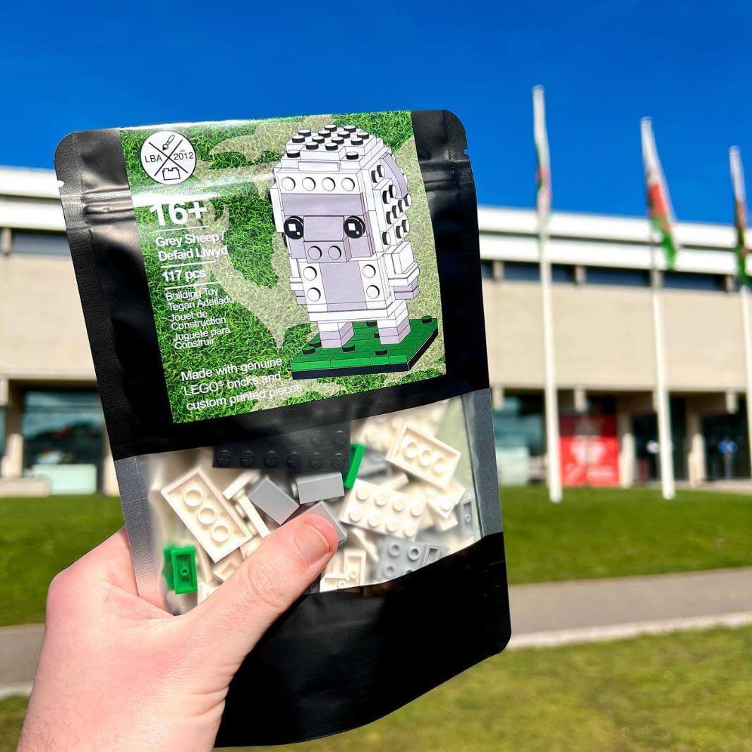 Brick Set - Cymru Bricks - Build Your Own: Welsh Sheep