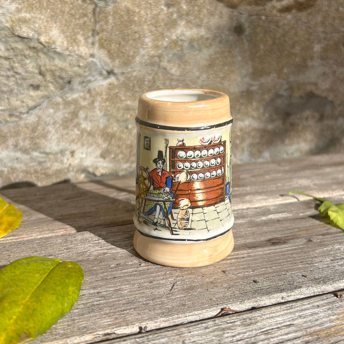 Miniature Tankard - Lustre ware - Welsh Lady & Dresser (Preloved)