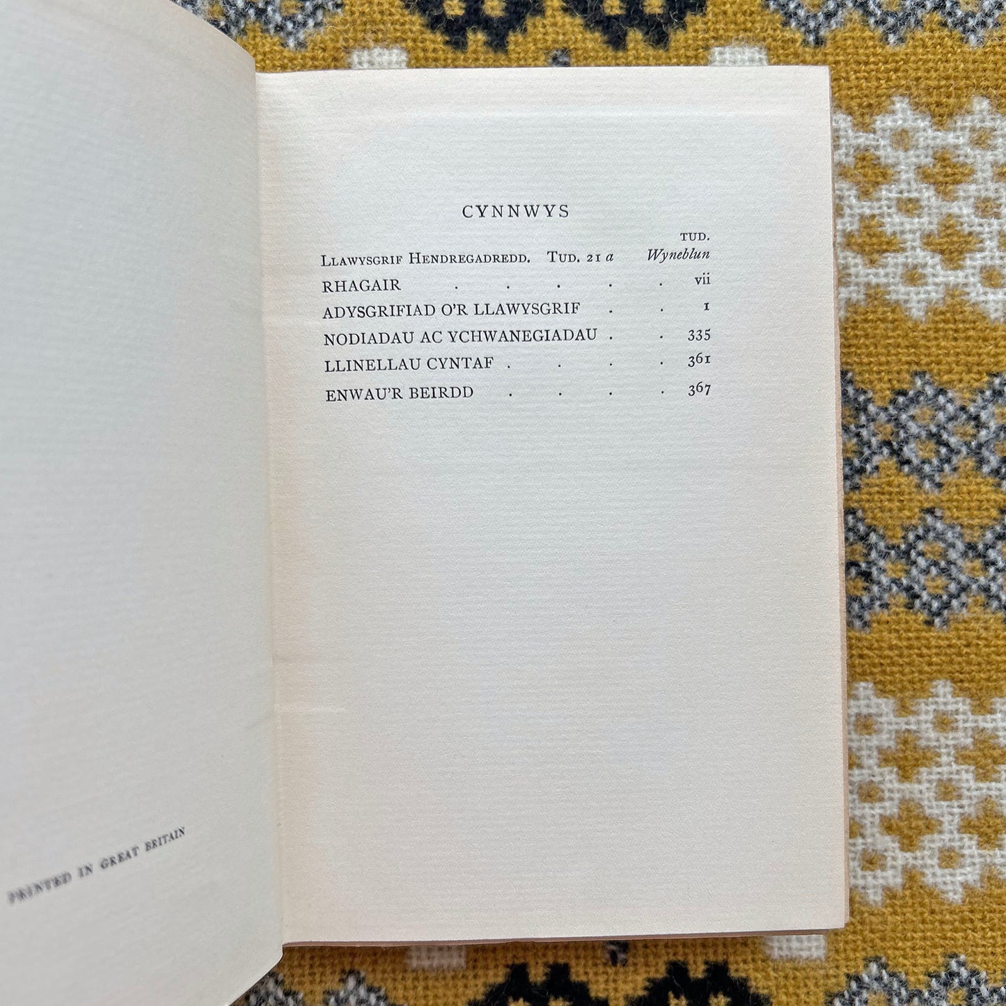 Llawysgrif Hendregadredd - Medieval Welsh Manuscript - 1933 (Preloved)