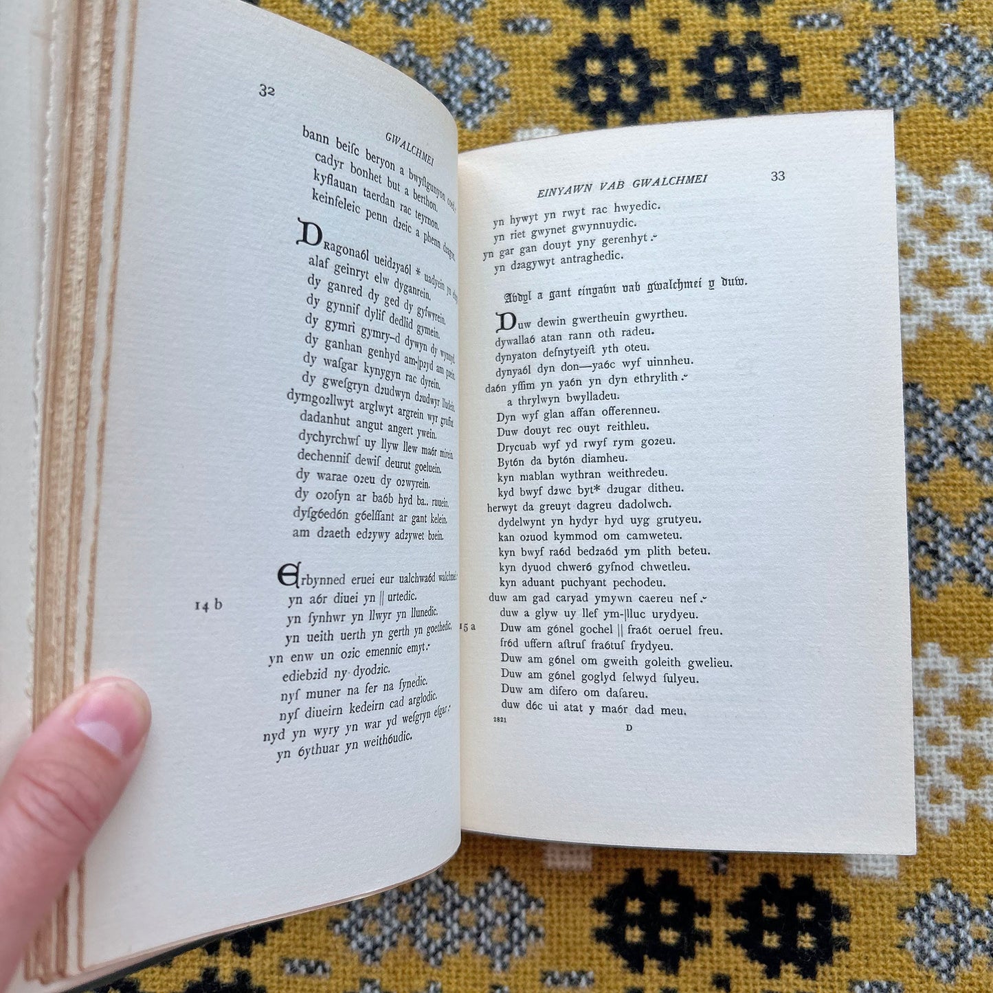 Llawysgrif Hendregadredd - Medieval Welsh Manuscript - 1933 (Preloved)
