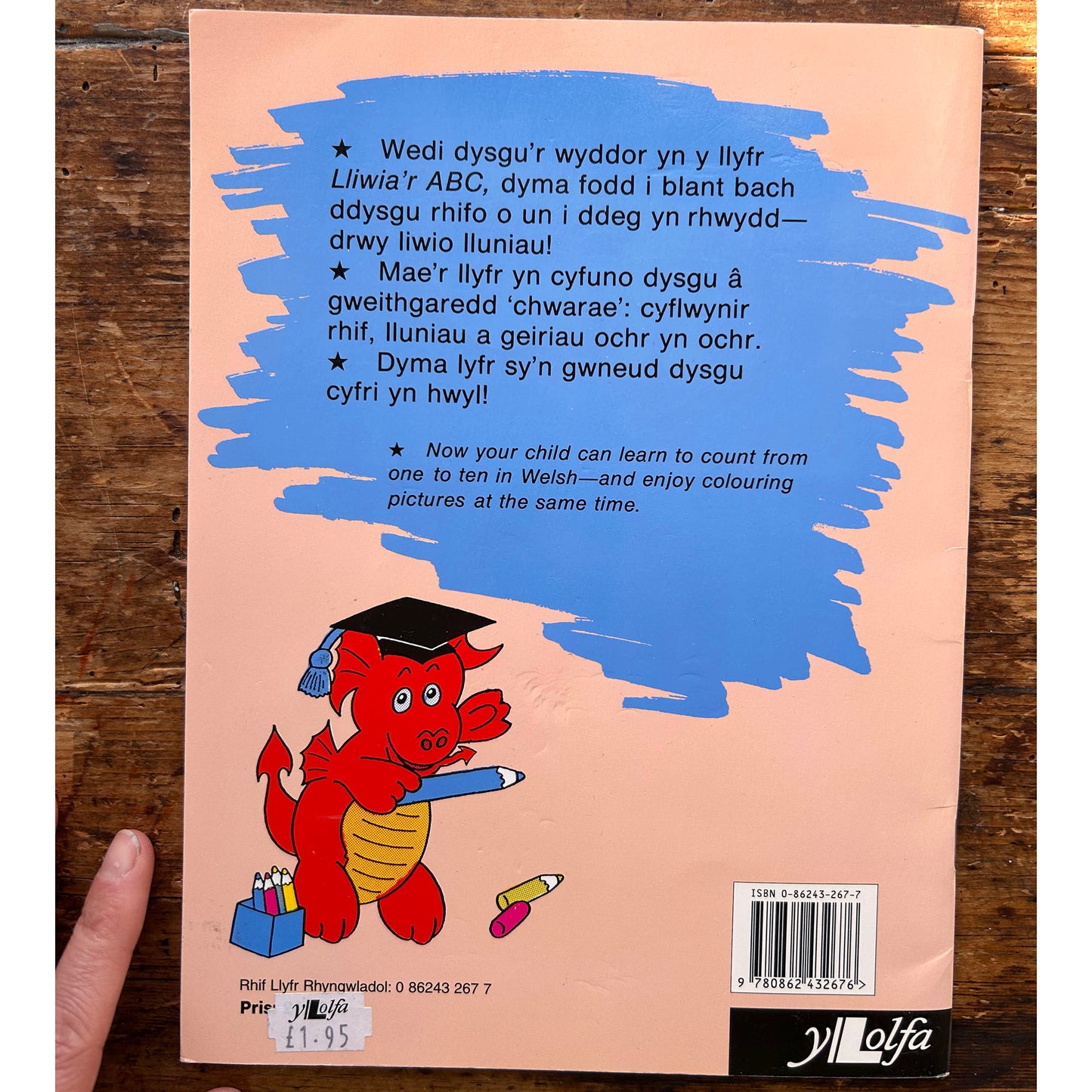 Lliwia'r 123 - Colouring Book (Preloved)