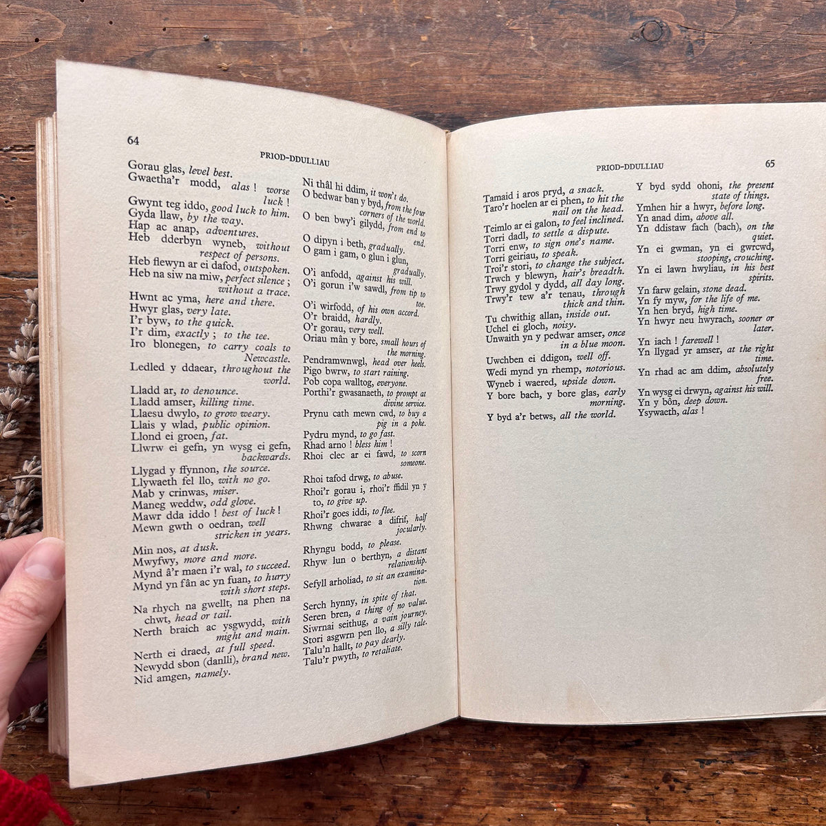 Llwybrau'r Iaith - H. Meurig Evans - 1961 1st ed. (Preloved)