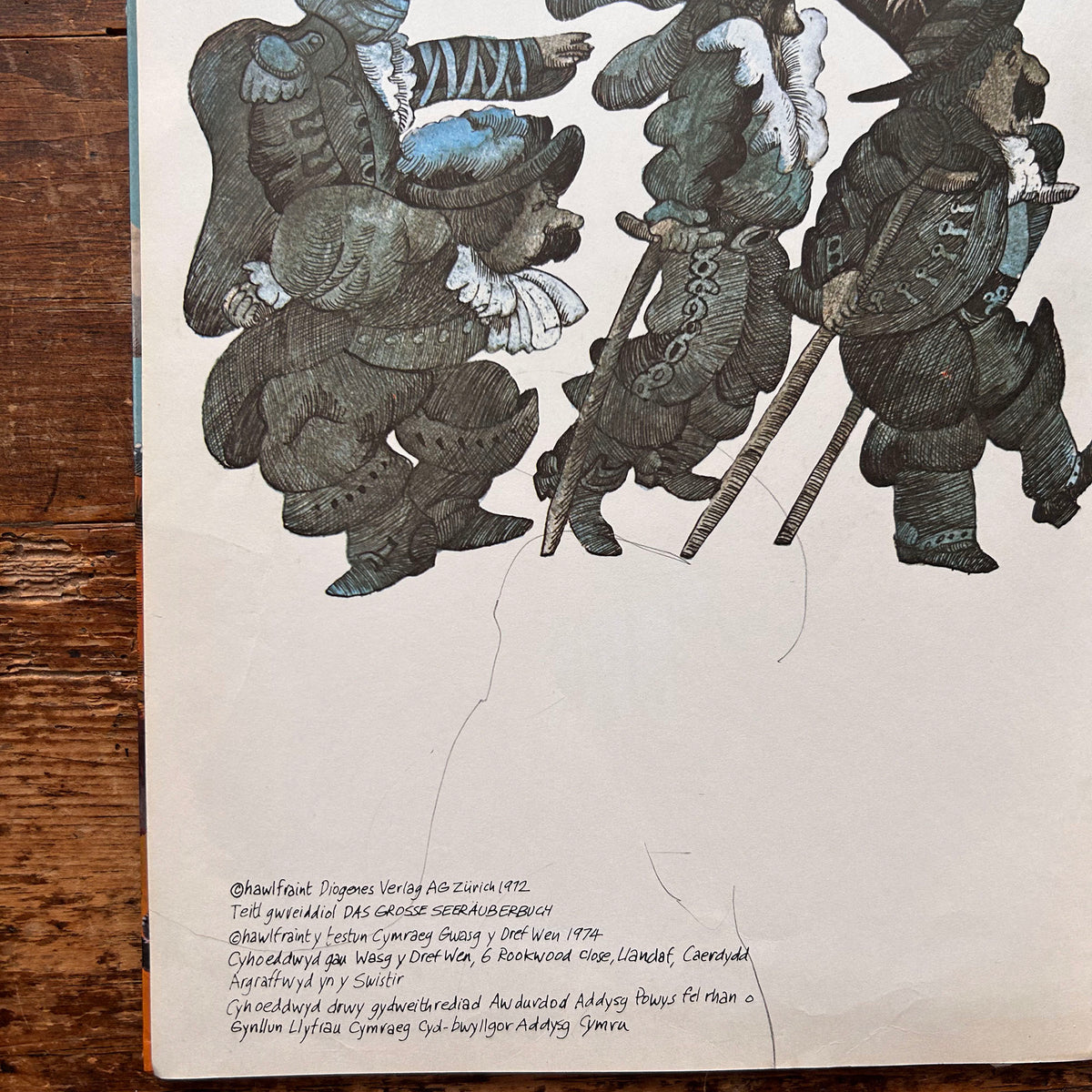 Llyf Mawr y Môr-ladron - Walter Grieder - 1972 (Preloved)