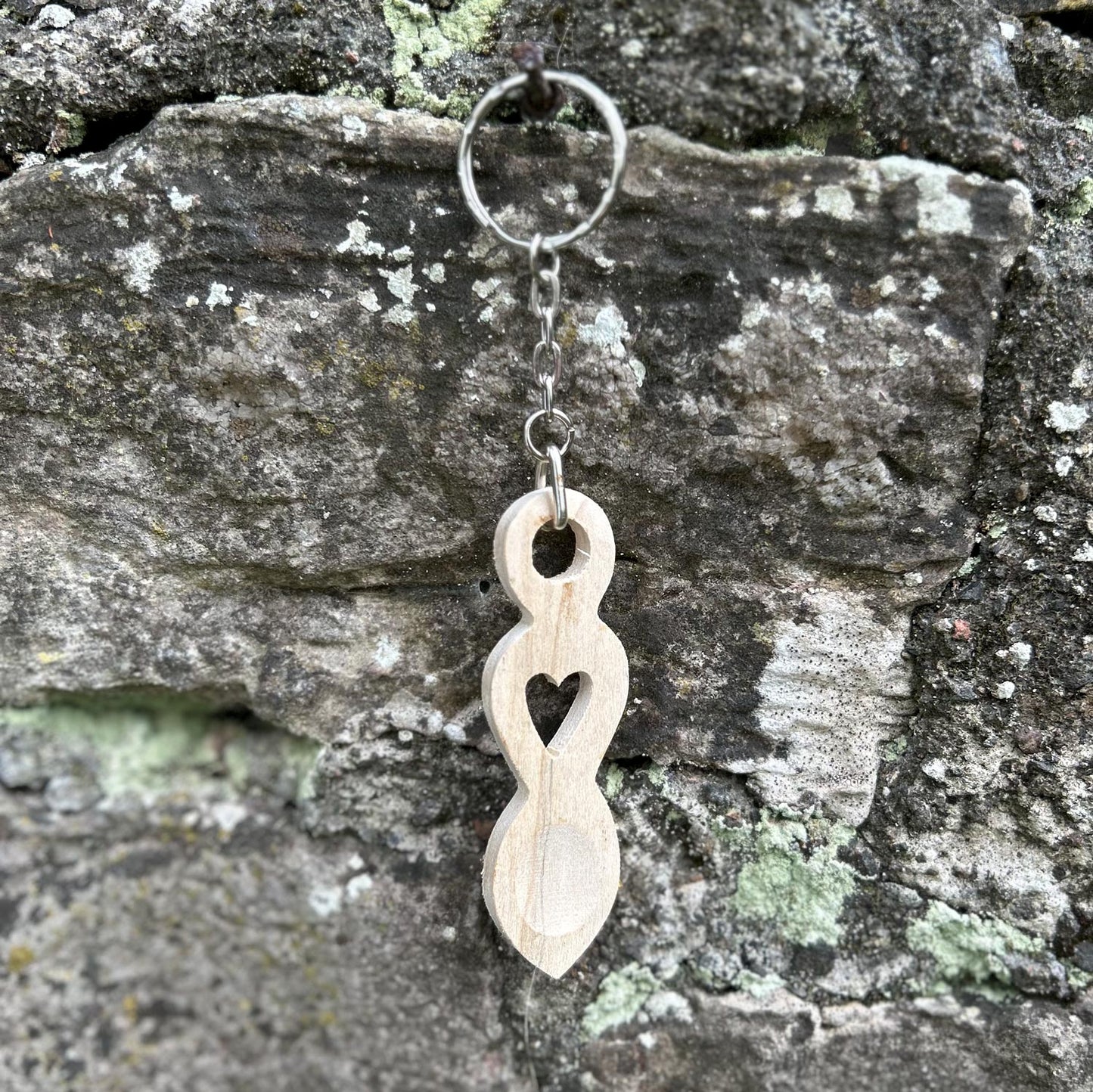 Keyring / Keychain - Handmade Welsh Love Spoon