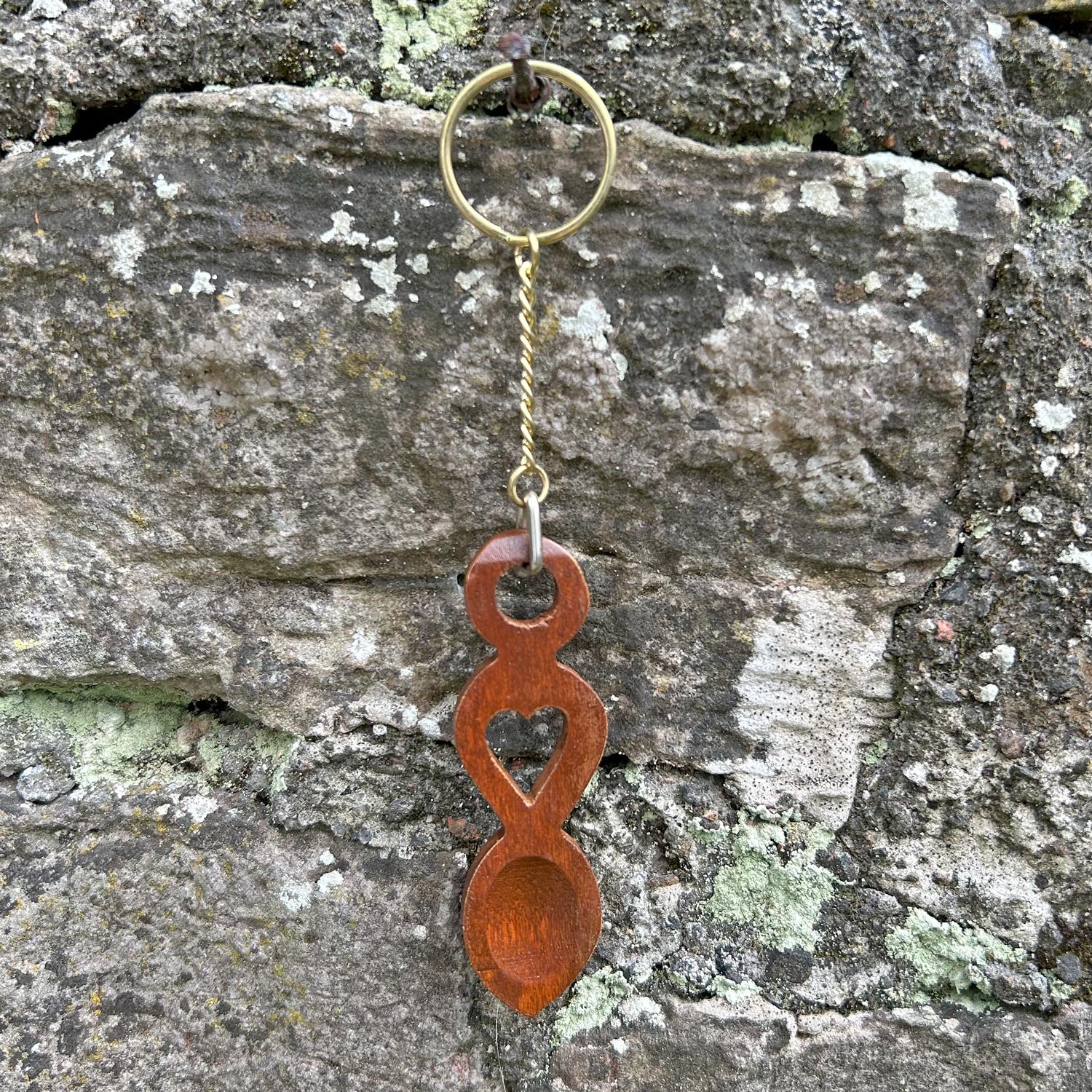 Keyring / Keychain - Handmade Welsh Love Spoon