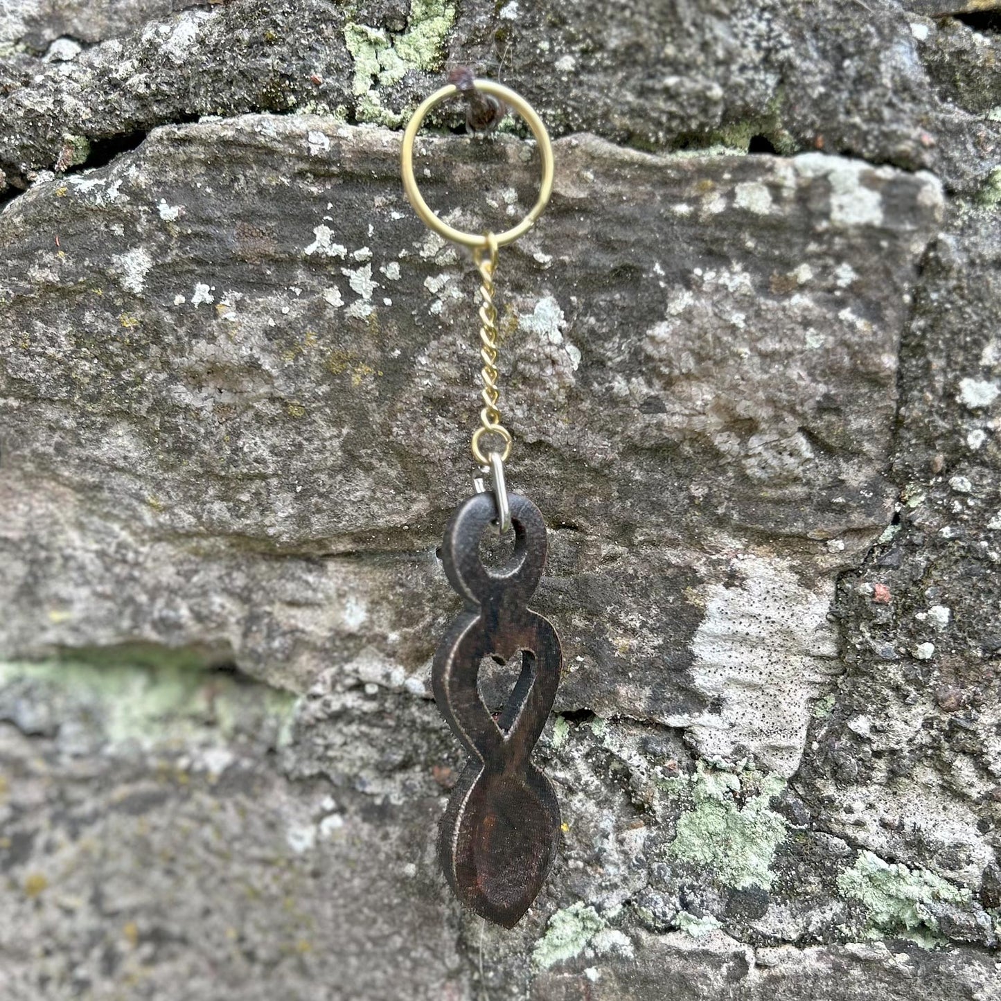 Keyring / Keychain - Handmade Welsh Love Spoon