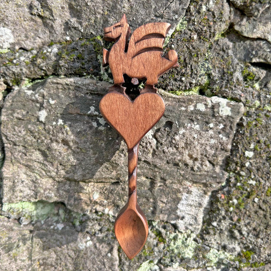 Love Spoon - Handmade - Welsh Dragon