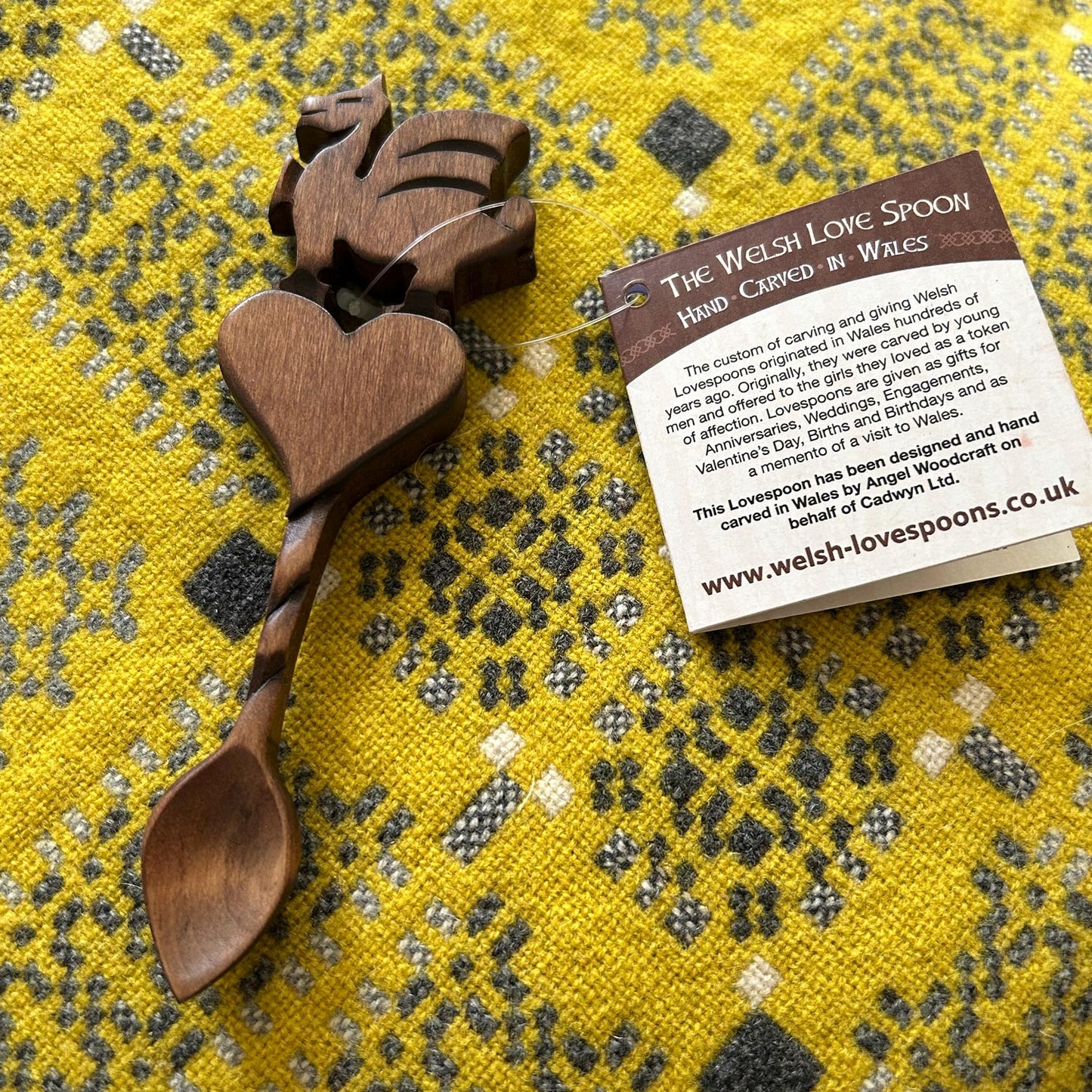 Love Spoon - Handmade - Welsh Dragon