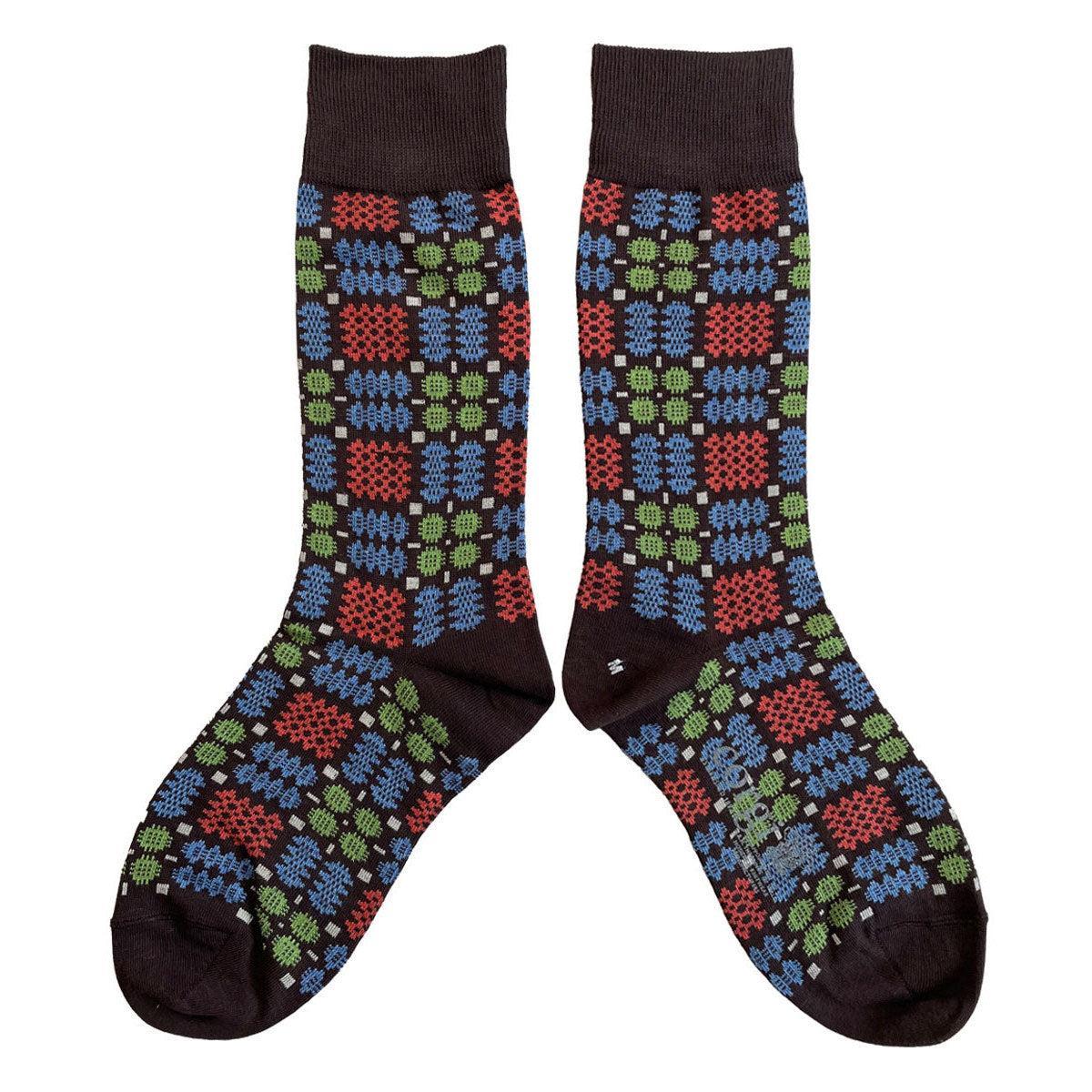 Socks - Mabli Carthen / Welsh Tapestry - Adults Unisex - Retro Seventies