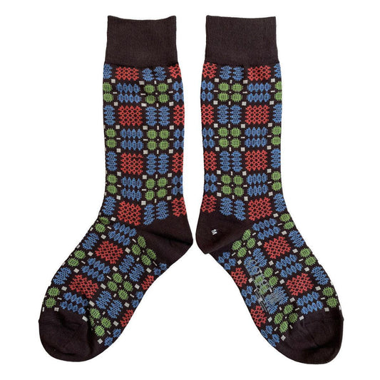 Socks - Mabli Carthen / Welsh Tapestry - Adults Unisex - Retro Seventies