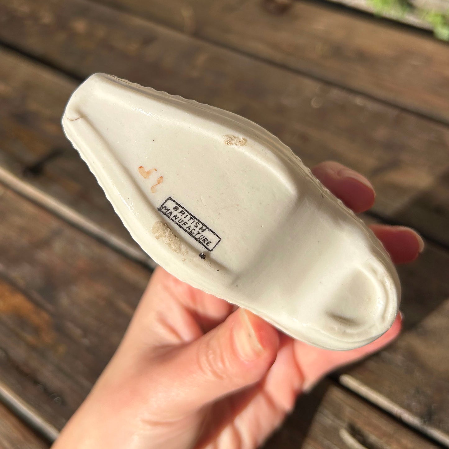 Miniature Shoe - Crested China - Aberystwyth - Antique (Preloved)