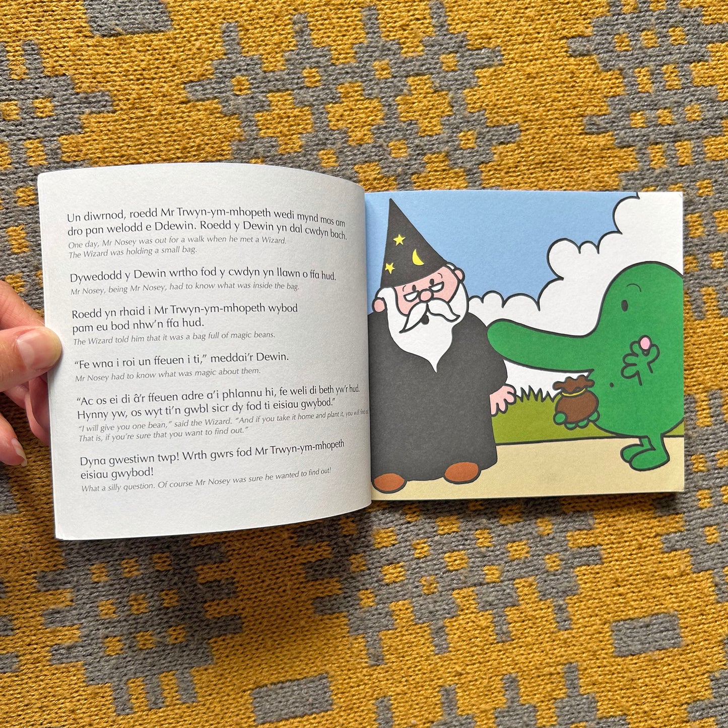 Mr. Trwyn-Ym-Mhopeth a'r Goeden Ffa - Mr Men (Preloved)