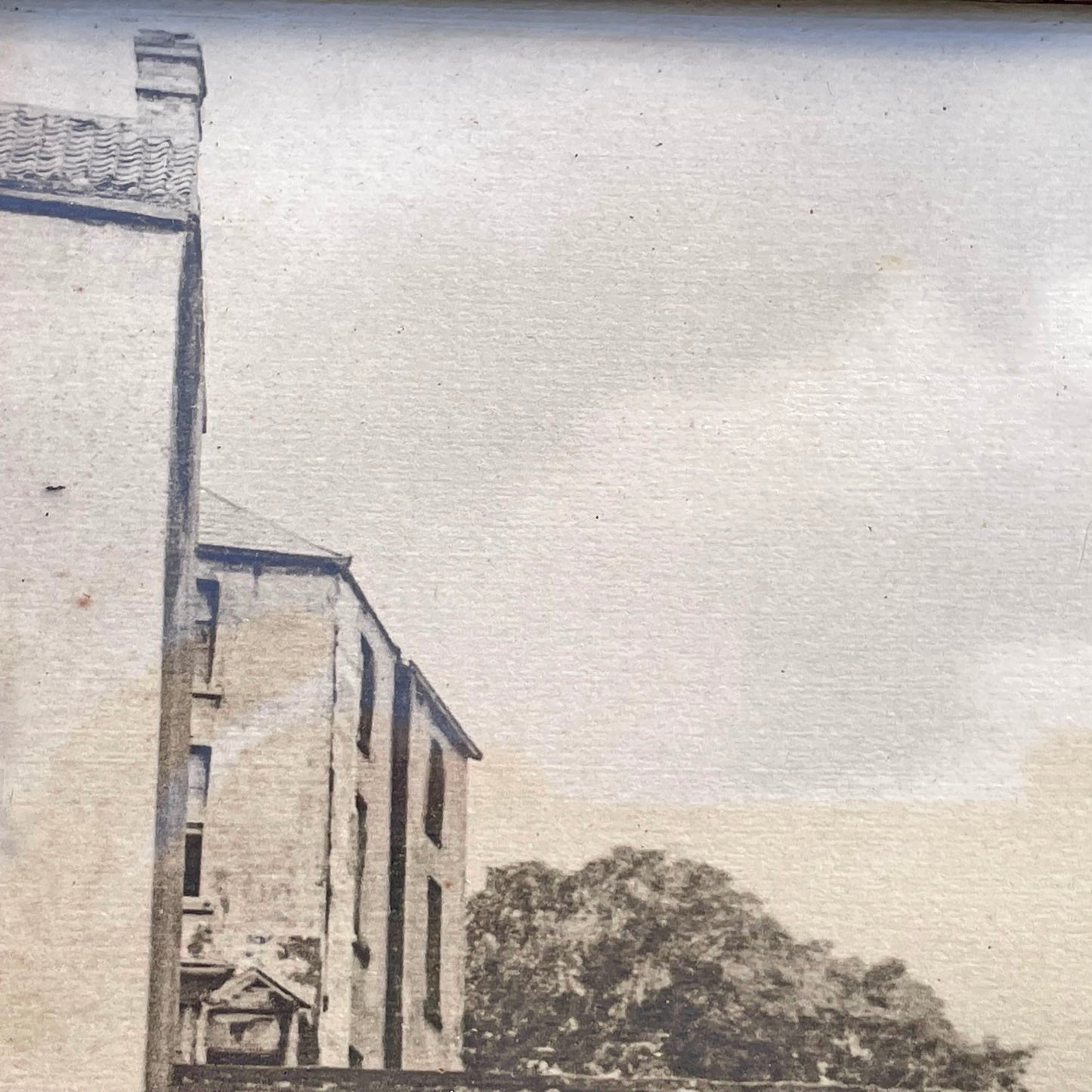 Original Antique Photograph - Solid Oak Frame - Monnow Bridge, Monmouth / Trefynwy (Preloved)