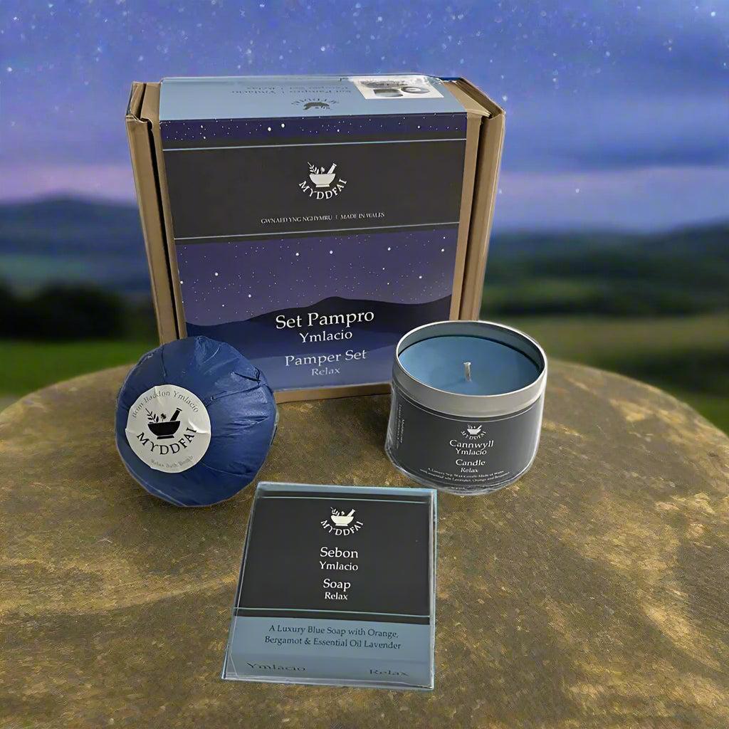 Set Anrhegion Pamper - Myddfai - Cariad - Cariad