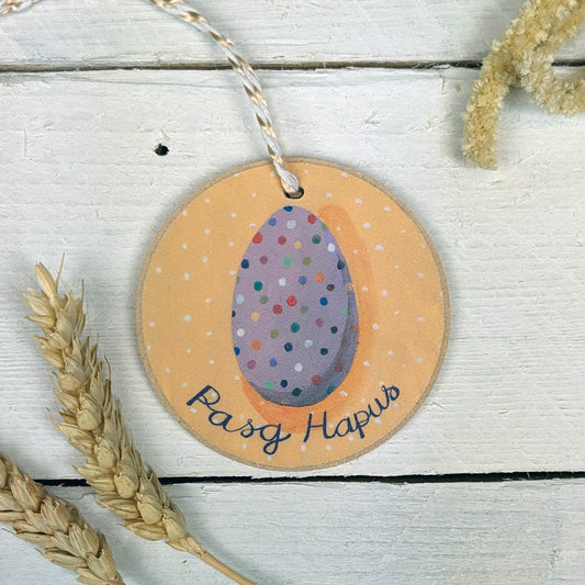 Decoration - Wooden - Pasg Hapus - Happy Easter - Easter Egg