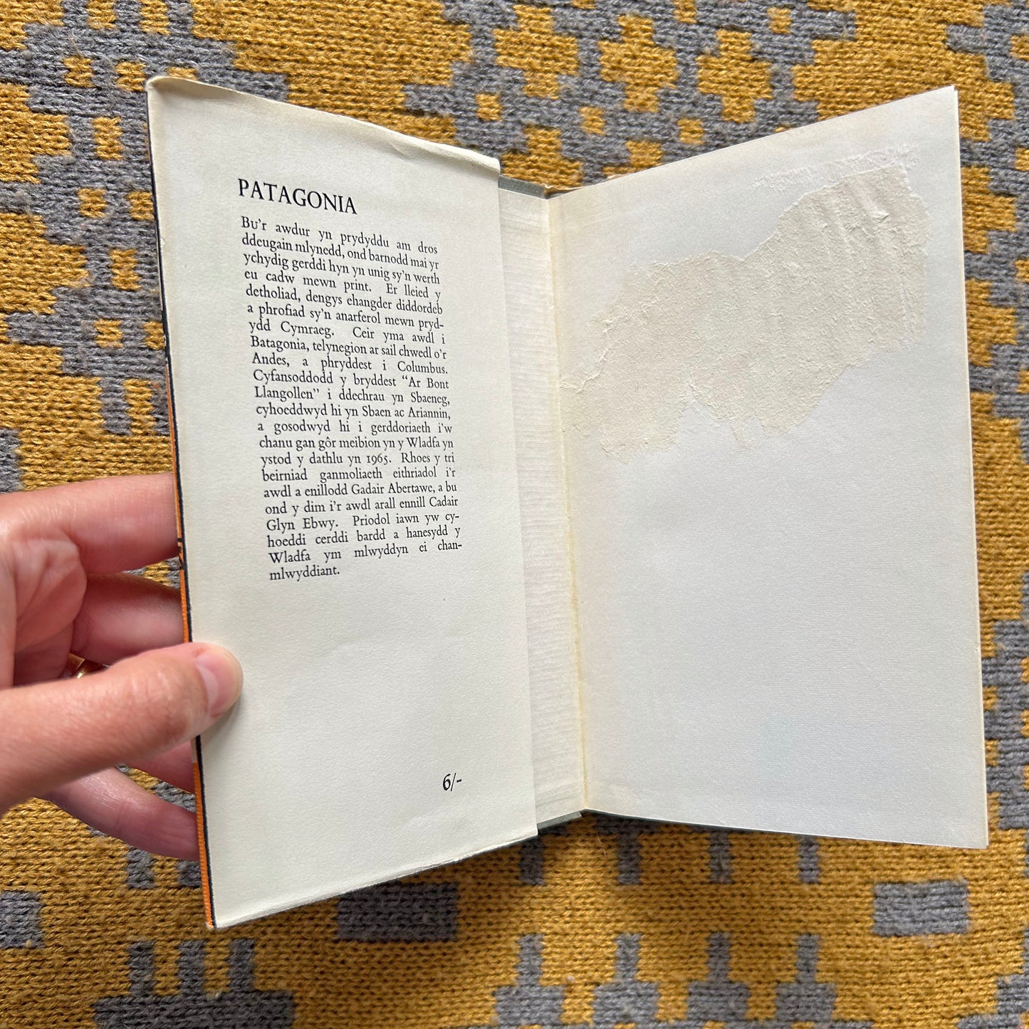 Patagonia - Detholiad o Farddoniaeth - R. Bryn Williams - 1965 (Preloved)