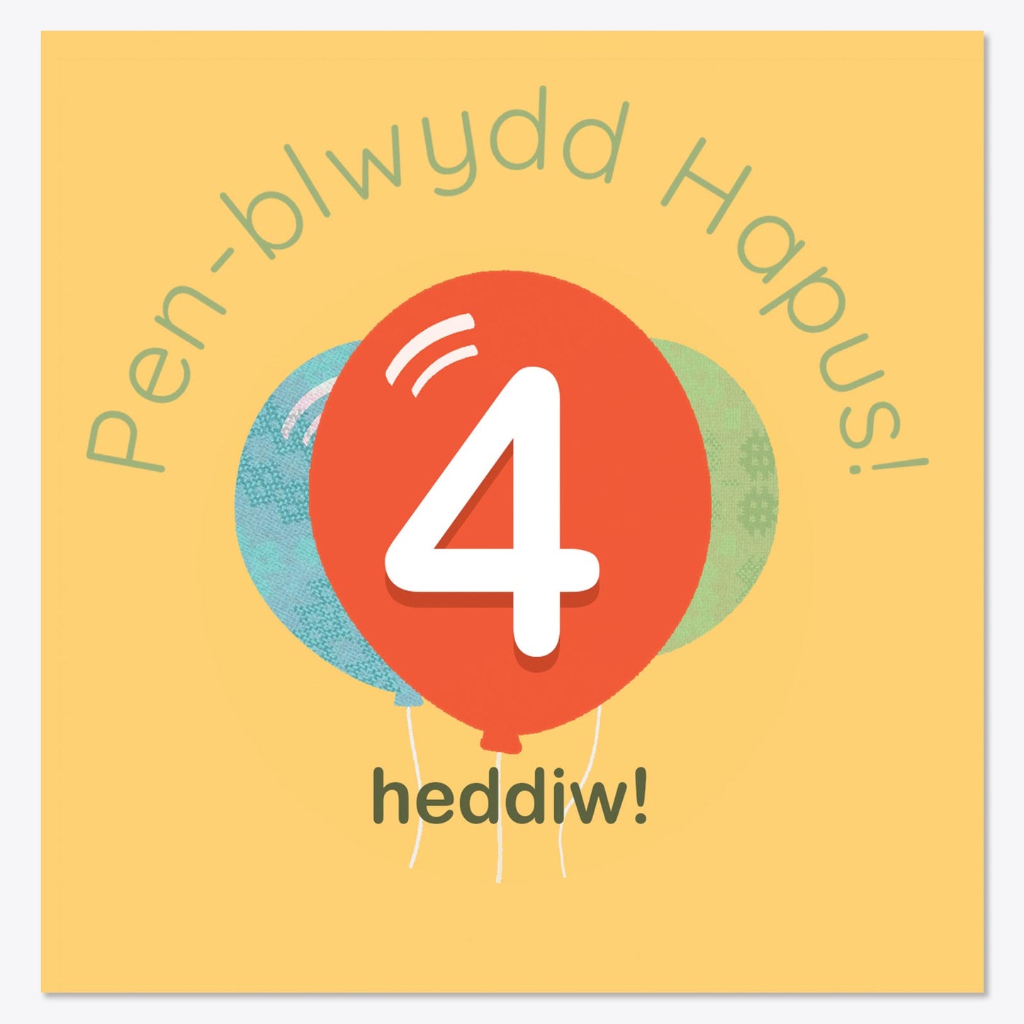Cerdyn - Penblwydd Hapus - Penblwydd Hapus - Plant - Dewiswch eich oedran