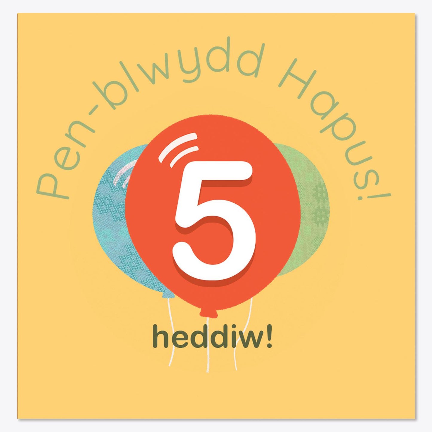 Cerdyn - Penblwydd Hapus - Penblwydd Hapus - Plant - Dewiswch eich oedran
