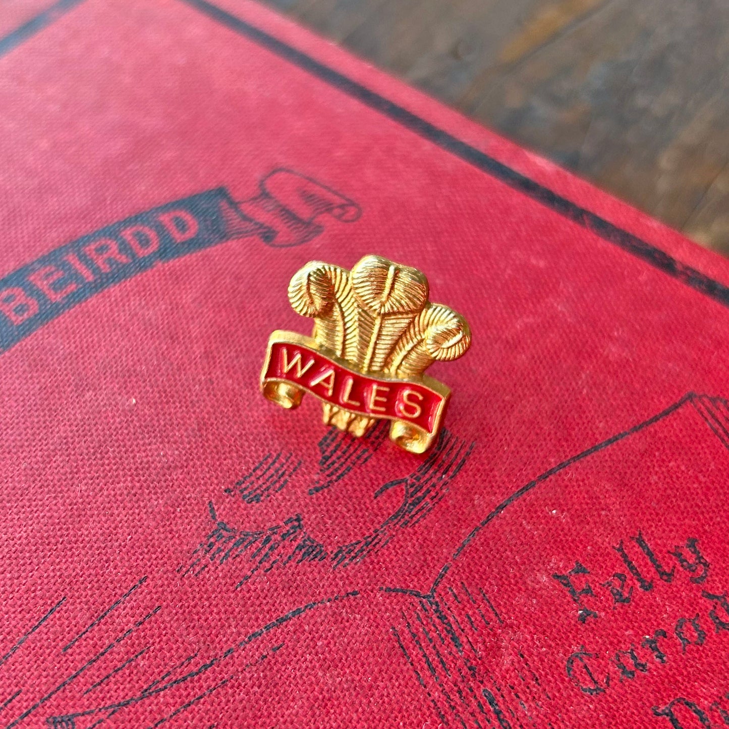 Pin Lapel / Bathodyn - Vintage - Fleur de Lis - Cymru (Preloved)